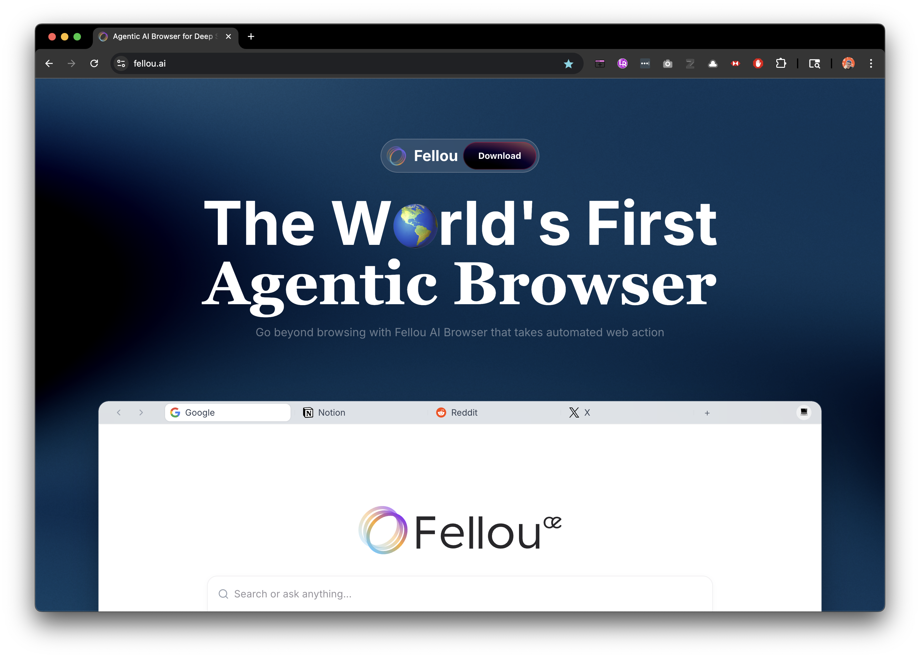 The World's First Agentic Browser